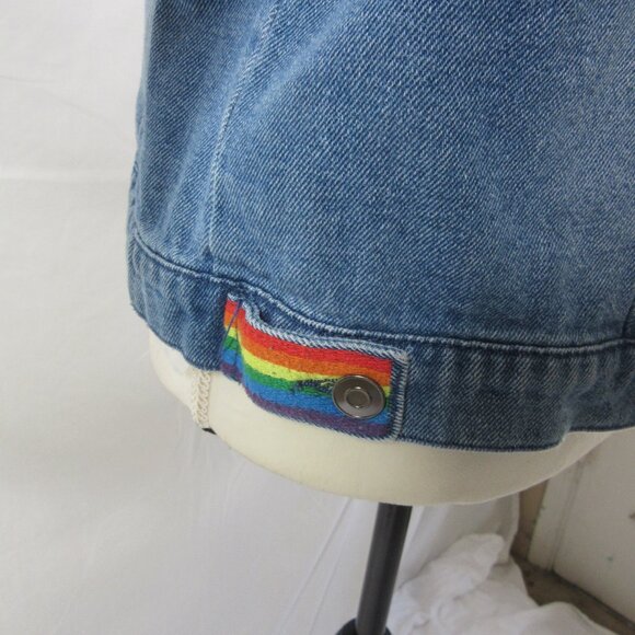 Marvel Disney Denim Trucker Jacket Doctor Strange America Chavez Size XL - Picture 10 of 16